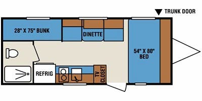 KZ Spree Escape E19BH Camper, USED, CLEAN TITLE, 19 ft., Bunk Beds, Awning, Great Condition!