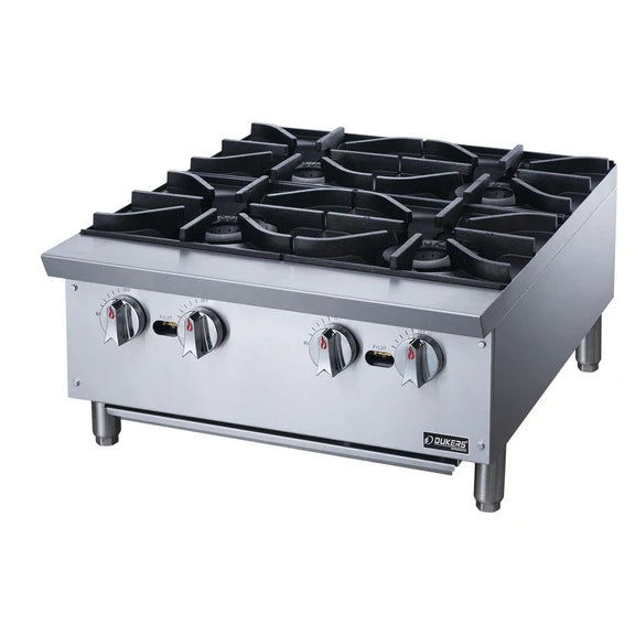 Dukers DCHPA24, Stainless Steel Hot Plate with 4 Burners, BRAND NEW!