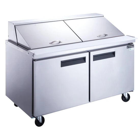 Dukers DSP60-24M-S2, Commercial Refrigerated Food Prep Table with Mega Top, NEW!