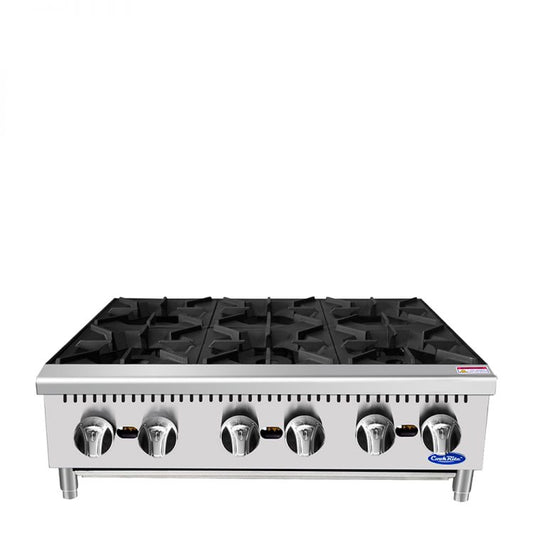 Cook Rite by Atosa ACHP-6, Stainless Steel 36″ Six-Burner Hot Plate, BRAND NEW!