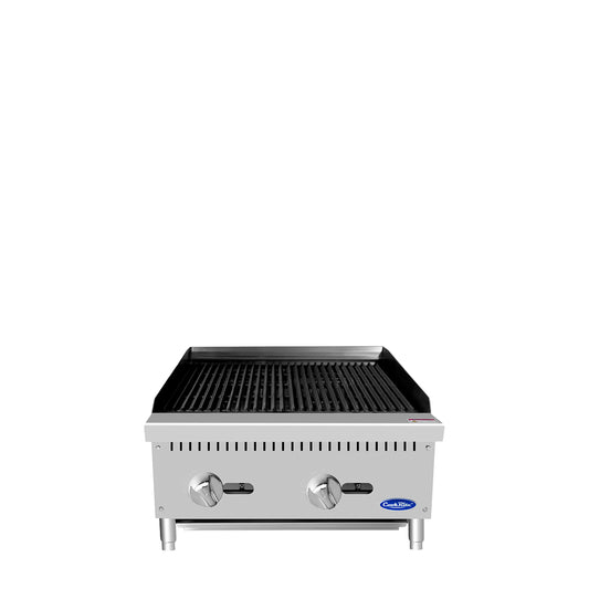 Cook Rite by Atosa ATCB-24, Natural Gas 24" Char-Rock Broiler, BRAND NEW!