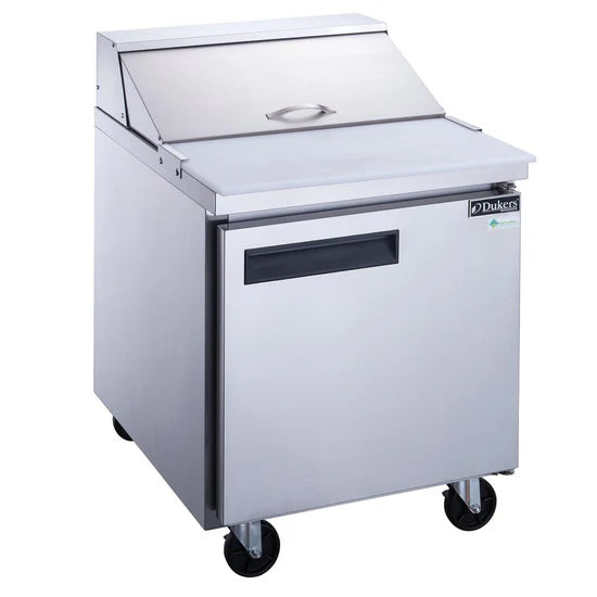 Dukers DSP29-8-S1, Commercial Refrigerated Food Prep Table w/ Standard Top, NEW!