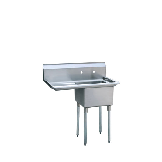 Mixrite by Atosa MRSA-1-L, Stainless Steel Sink with Left Drain Board, BRAND NEW!