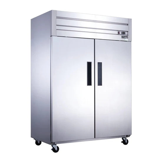 Dukers D55AR, Stainless Steel Reach-In 2-Door Top Mount Refrigerator, BRAND NEW!