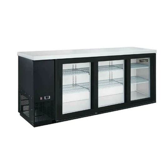 Dukers DBB72-S3, Back Bar Sliding 3-Door Bar & Beverage Cooler, BRAND NEW!