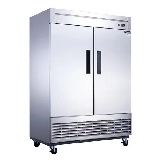 Dukers D55AR, Stainless Reach-In 2-Door Bottom Mount Refrigerator, BRAND NEW!