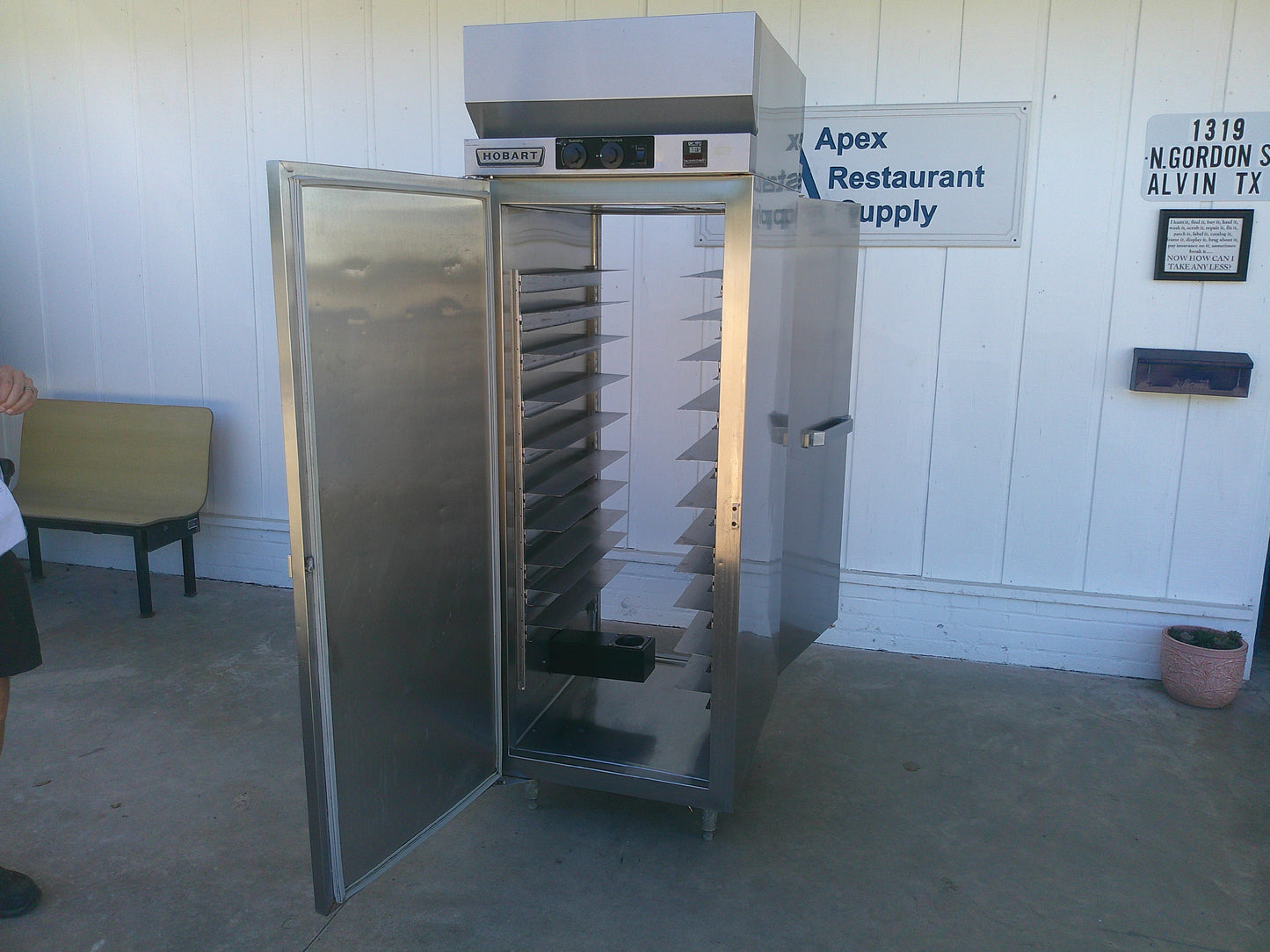 Custom Made Smoker Box, Fully Insulated, Double-Door Pass-Through, TESTED, #9178