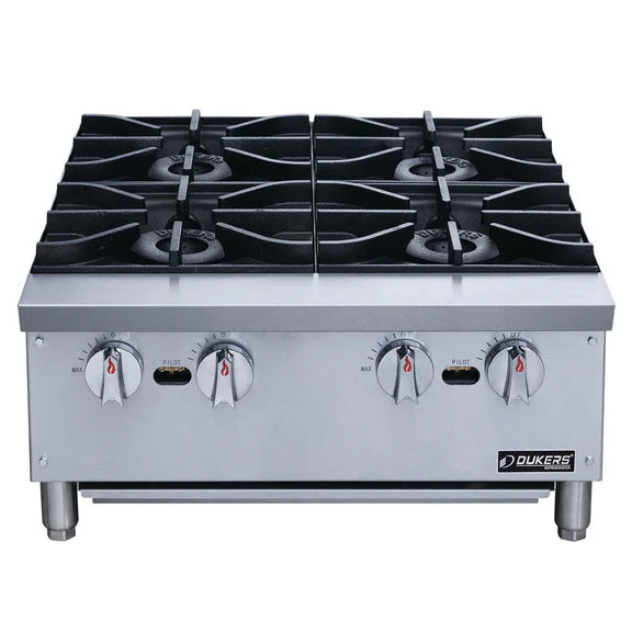 Dukers DCHPA24, Stainless Steel Hot Plate with 4 Burners, BRAND NEW!