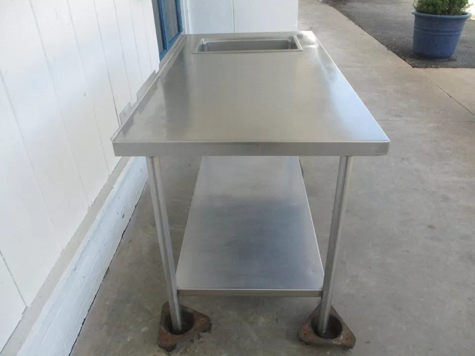 Wells MFG SS209D, Stainless Table with 1 Steam Well, 120V, 10A, TESTED, #9009