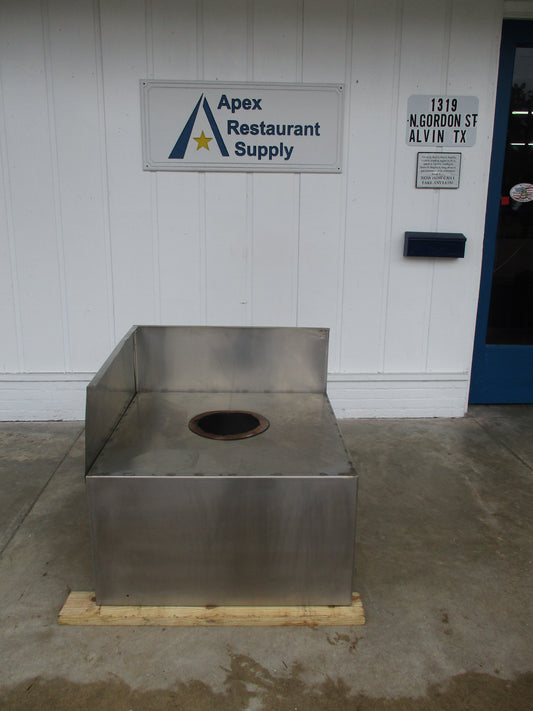 Stainless Steel Commercial Type 2 Vent Hood 36"W x 36" D x 33.25"H, #6943