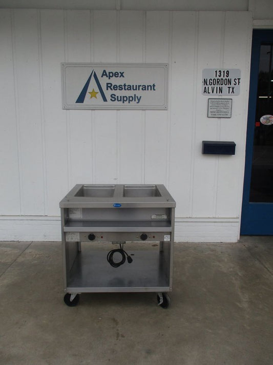 Randell #3512 Stainless 2 well Hot Food Table, 240v, TESTED, #8167