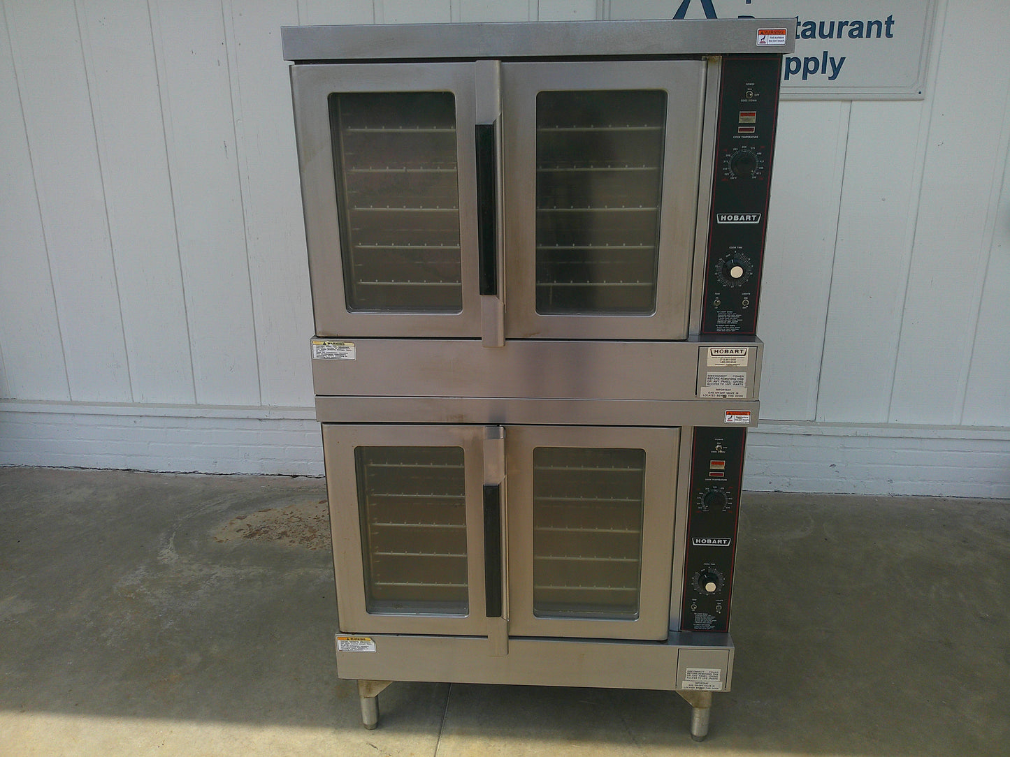 Hobart HGC5-10, Double Stack Convection Gas Oven, TESTED, #8521