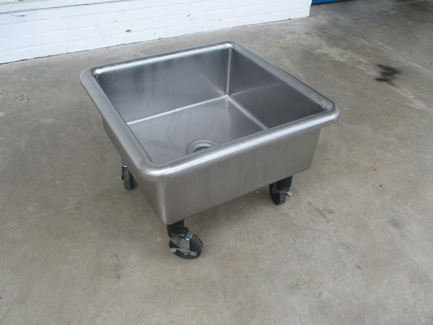 Commercial Stainless Steel Mobile Utility Soaking Sink with Drain Hole, #8619-A