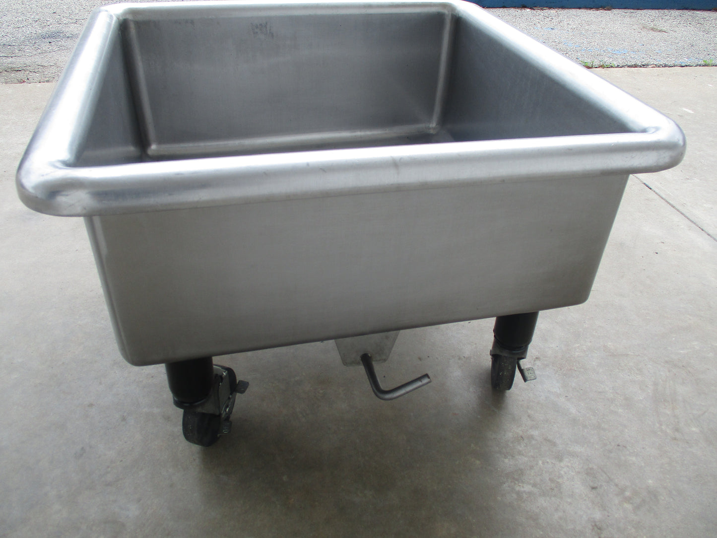 Commercial Stainless Steel Mobile Utility Soaking Sink with Drain Hole, #8619-A