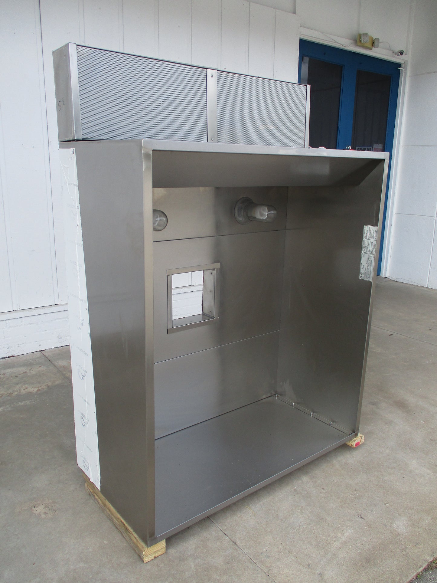 Stainless Steel Commercial Type 2 Vent Hood, 48"W x 67"D x 25"H, #8635