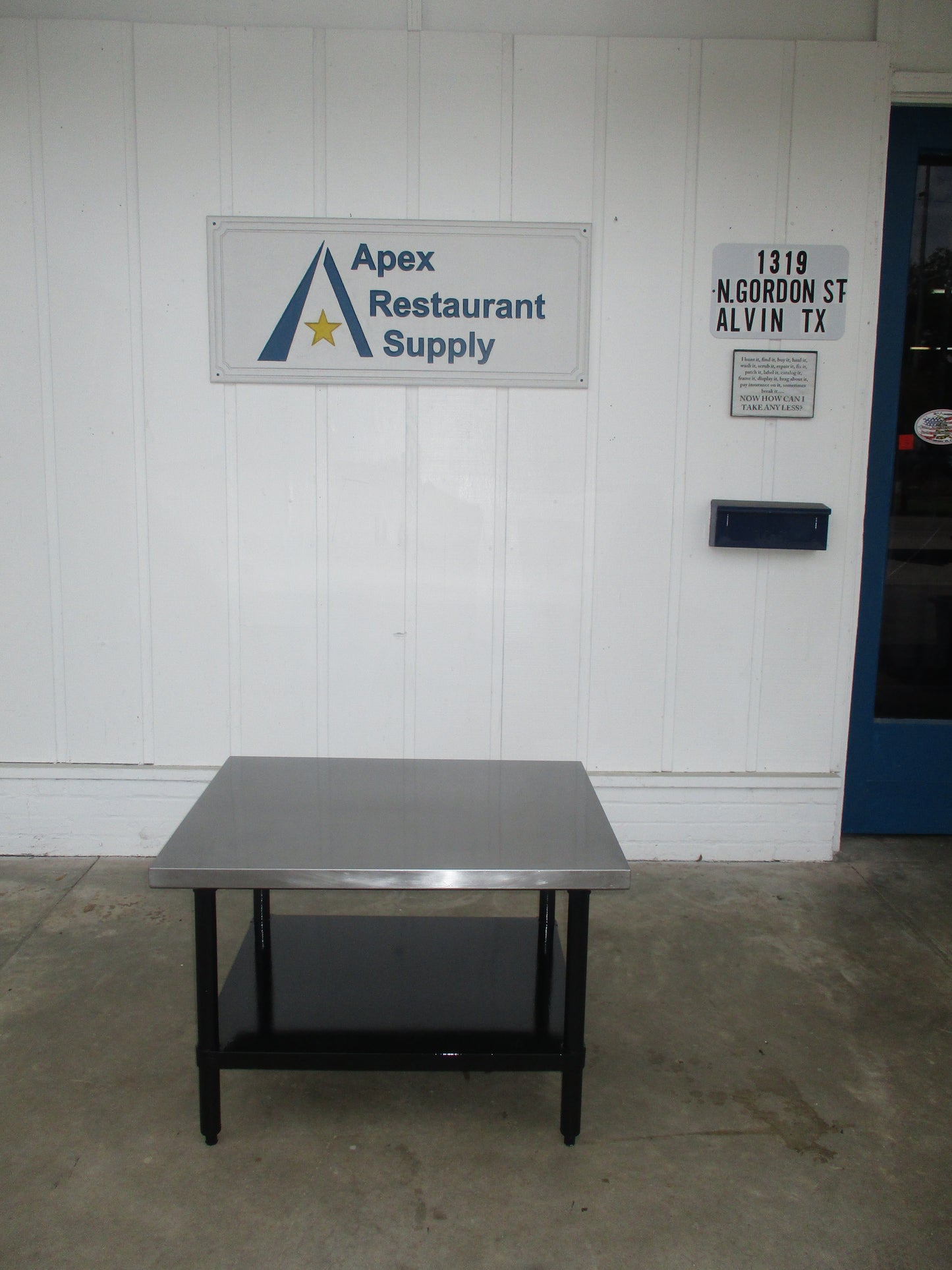 Stainless Steel Equipment Stand 36"W x 30"D x 25"H, #8680