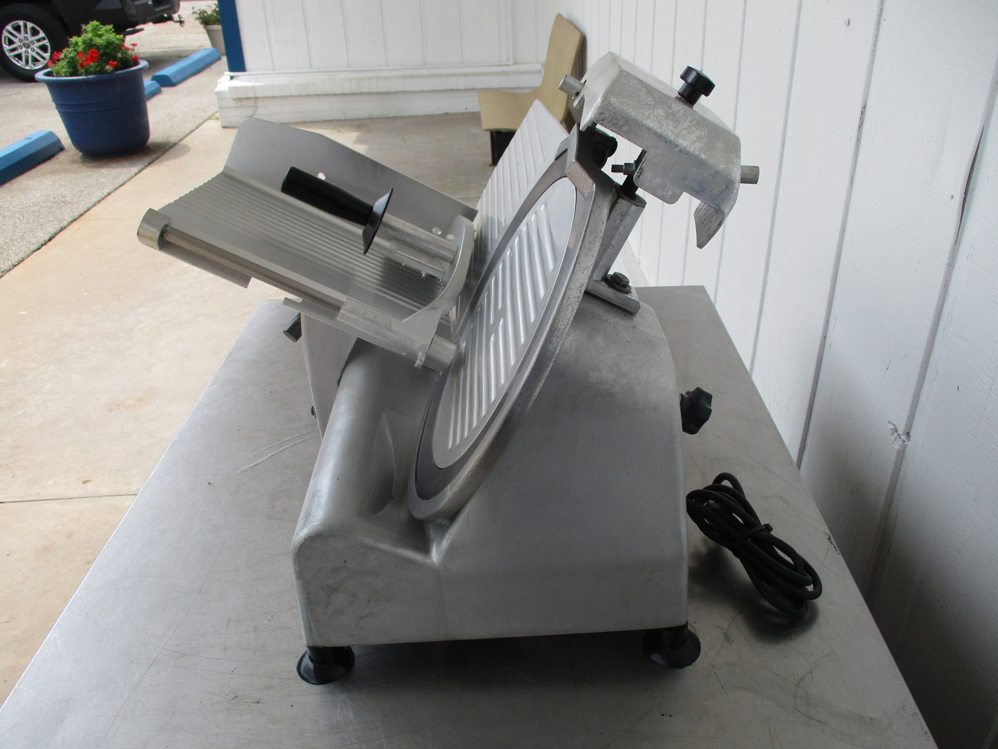 Commercial Manual Meat Slicer w/ 12" Blade, Belt Driven, 1/3hp, TESTED, #8788