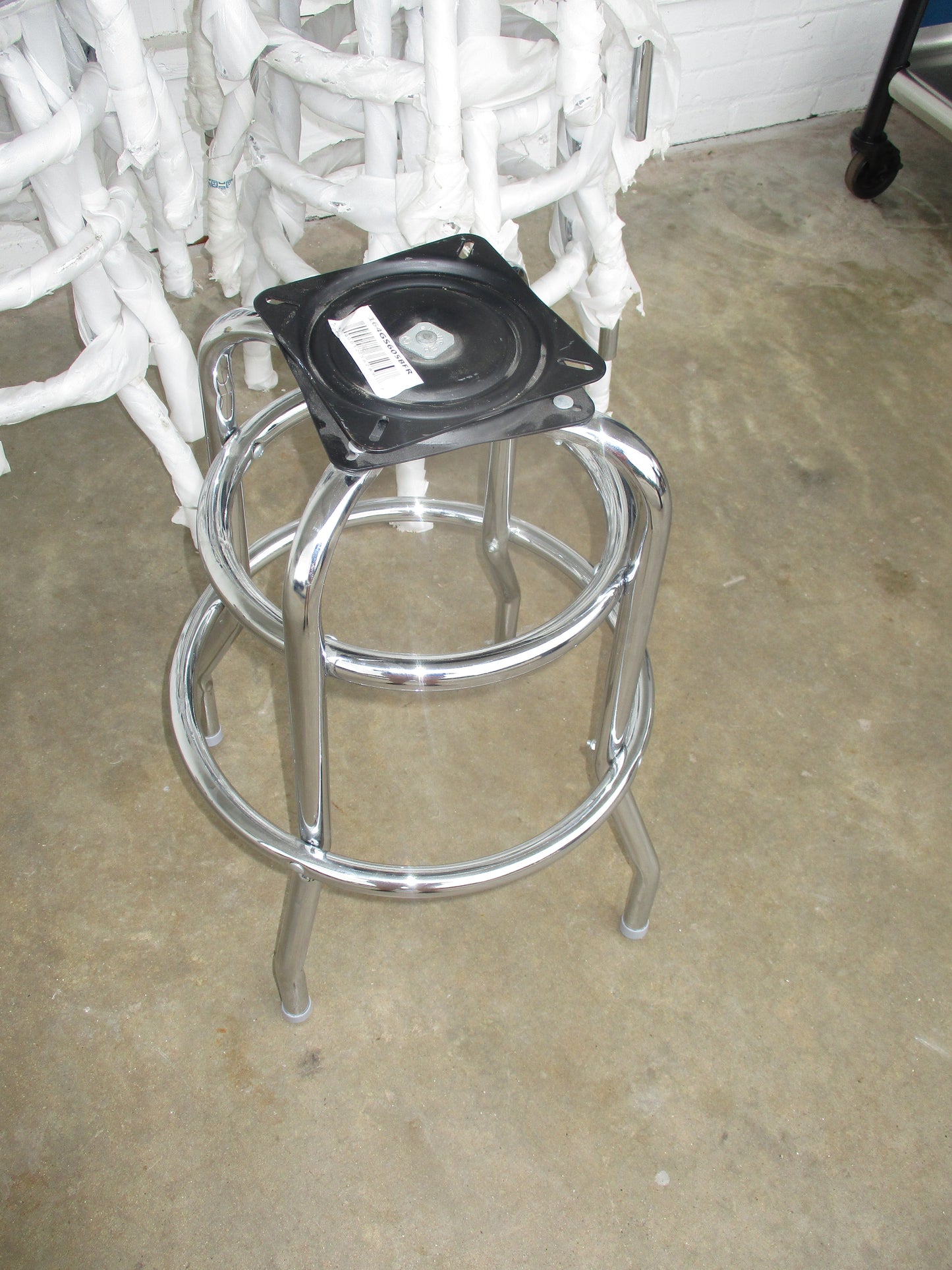 Seatless Barstool Base, #164GS605BFR, Chrome Base, NEW Open Box, #8833