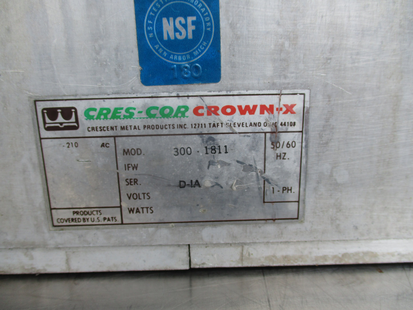 Cres Cor 300-1811 Crown-X Portable 11 slot Hotel Pan Alum. Food Catering Transport Box