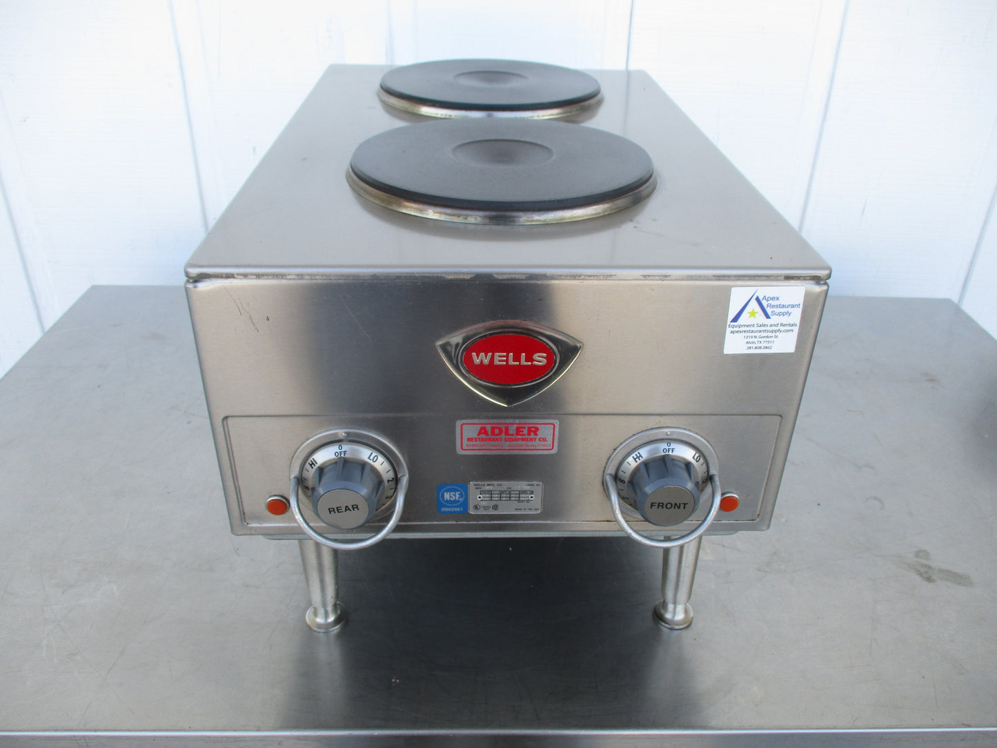 Wells H-70 Electric (2) Burner Hotplate, 208/240v, TESTED, #8914