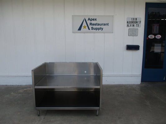 Stainless Steel Equipment Stand w/Splashguard, 49"x 34"x 36", #8916