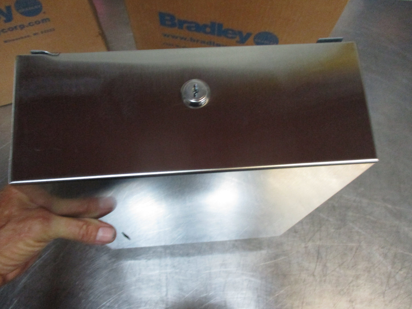 Bradley Towel Dispenser 250-15 Stainless Steel, NEW Open Box, #8918