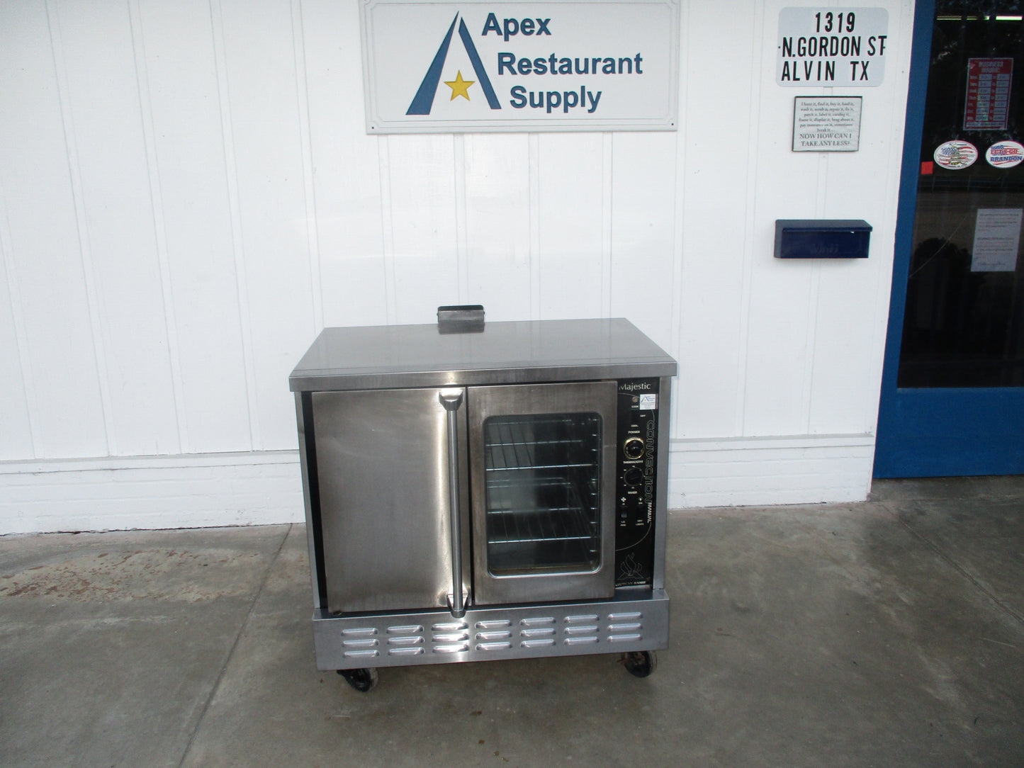 American Range Majestic Natural Gas Convection Oven w/1 Glass and 1 SS door, TESTED, #8966