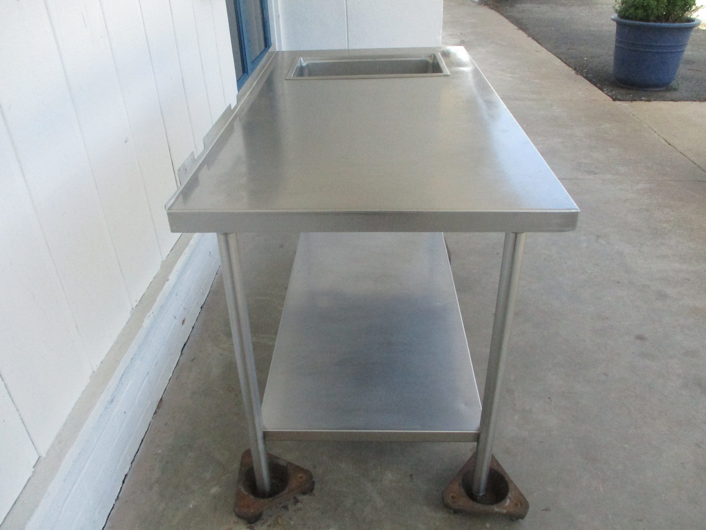 Wells MFG SS209D Stainless Table with 1 Steam Well, 120v, 10A, TESTED, #9009