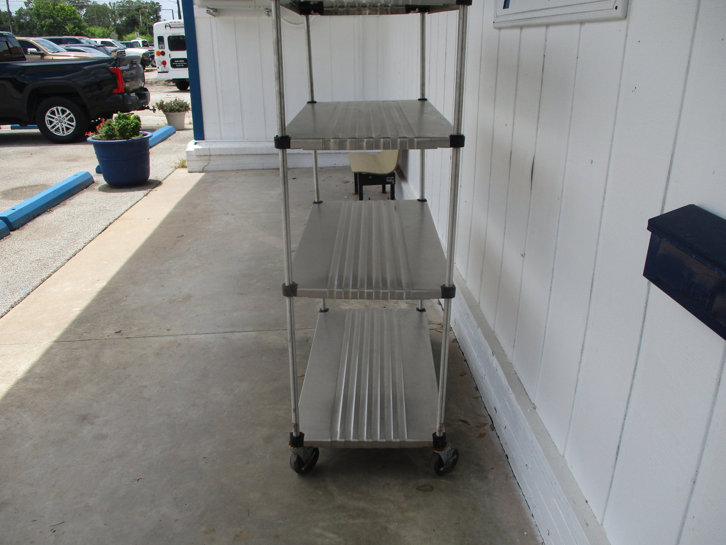 Commercial Stainless-Steel Shelving Unit w/casters 48"W x 24"D x 70"H, #9029