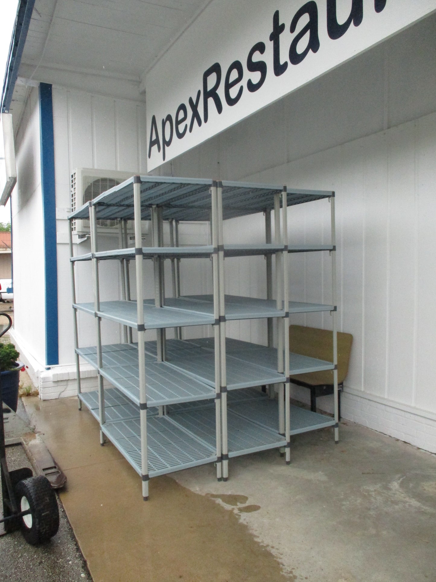 HEAVY DUTY Metro Shelving Unit for walk-in coolers, 48"W x 24"D x 86"H, #9043