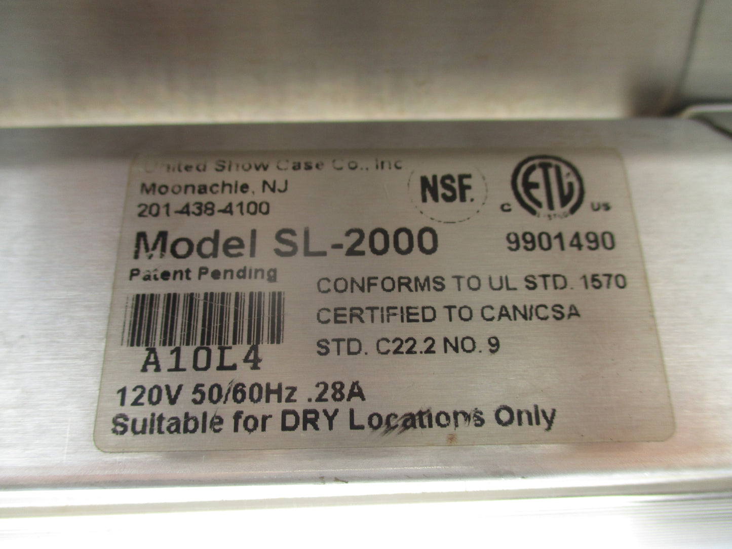 Mod-U-Serve MCT-HF4 4-well Steam Table, 120-208v, PH1, 20.2A, TESTED, #9048