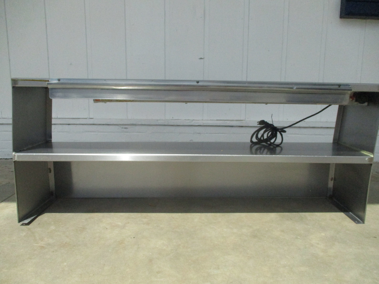 Stainless Steel Expo Overshelf w/ Heat Lamp, 60"W x 14"D x 24"H, TESTED, #9055