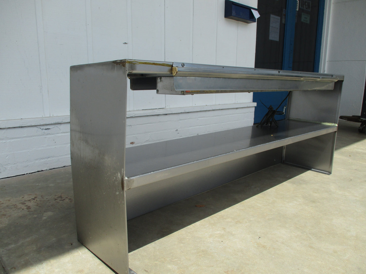 Stainless Steel Expo Overshelf w/ Heat Lamp, 60"W x 14"D x 24"H, TESTED, #9055