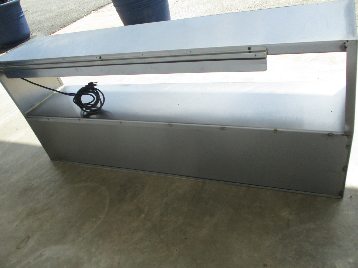 Stainless Steel Expo Overshelf w/ Heat Lamp, 60"W x 14"D x 24"H, TESTED, #9055