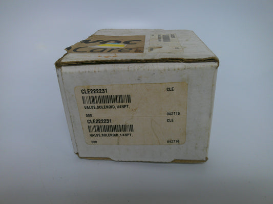 Cleveland 222231, Fill Solenoid Valve, 1/4" NPT, New-Old Stock, #9133