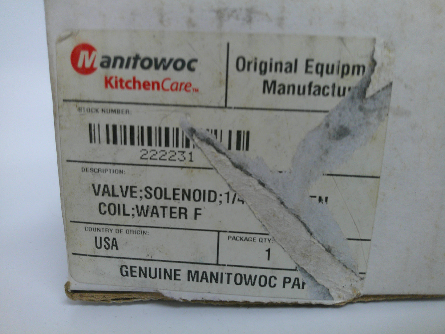 Cleveland 222231, Fill Solenoid Valve, 1/4" NPT, New-Old Stock, #9133