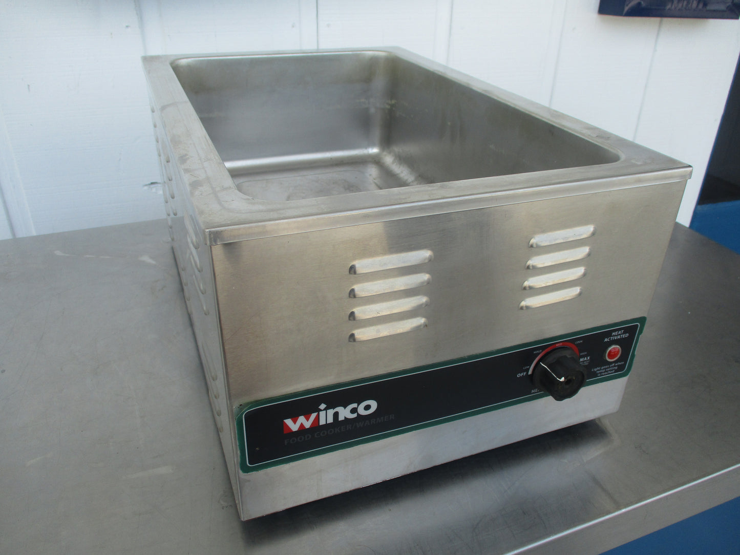 Winco FW-S600, Single-Well Countertop Food Warmer, 120v, Ph1, TESTED, #9187c