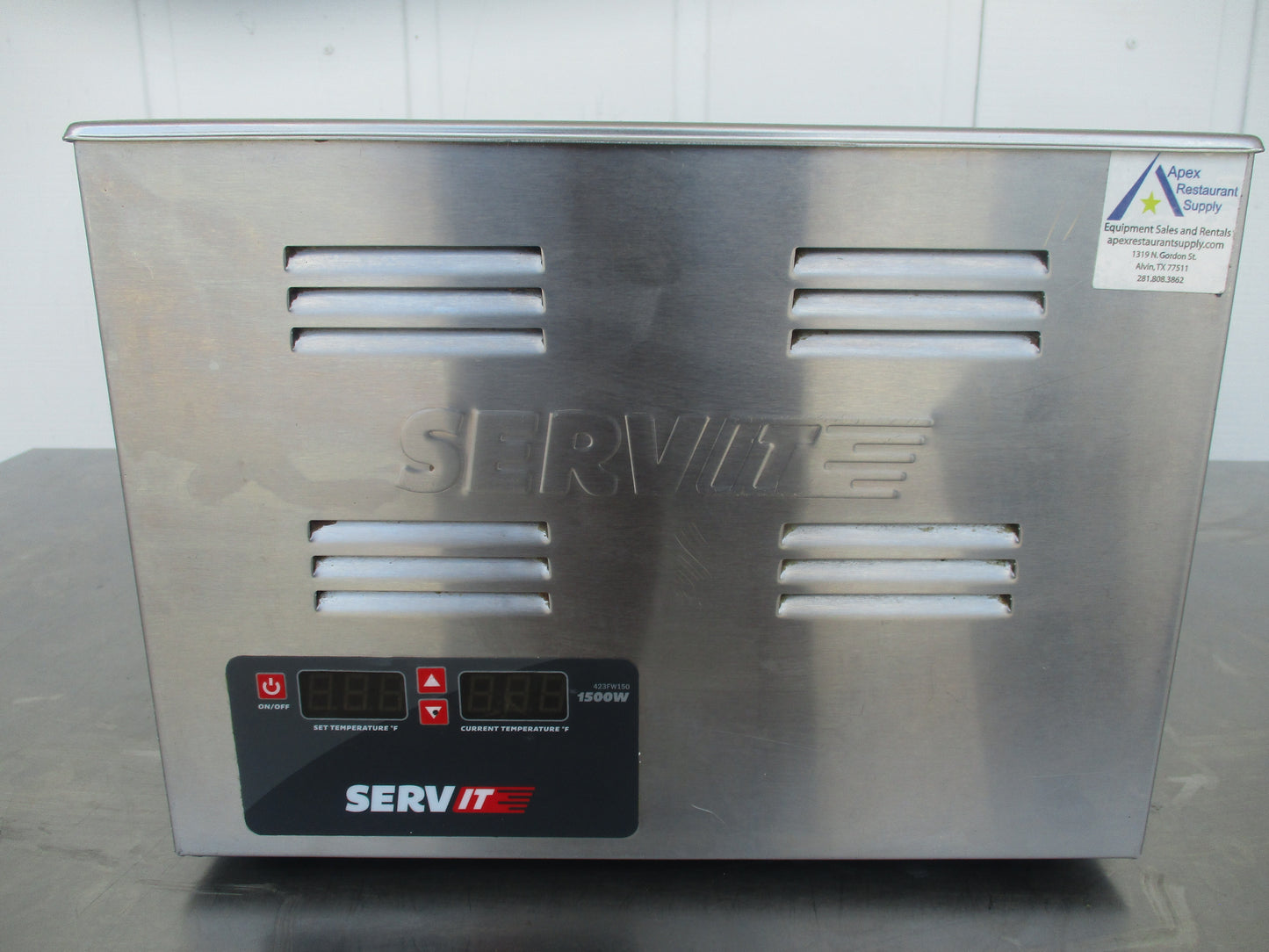 ServIt FW150, Single-Well Countertop Food Warmer, 120v, Ph1, TESTED, #9188c