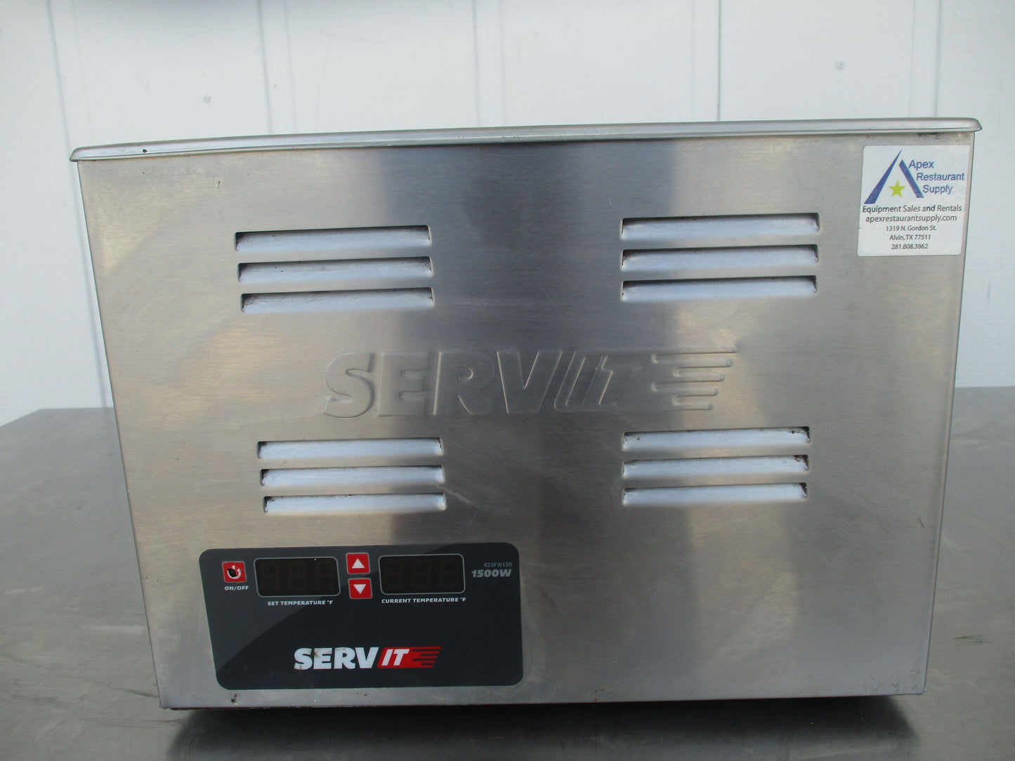 ServIt FW150, Single-Well Countertop Food Warmer, 120v, Ph1, TESTED, #9189c