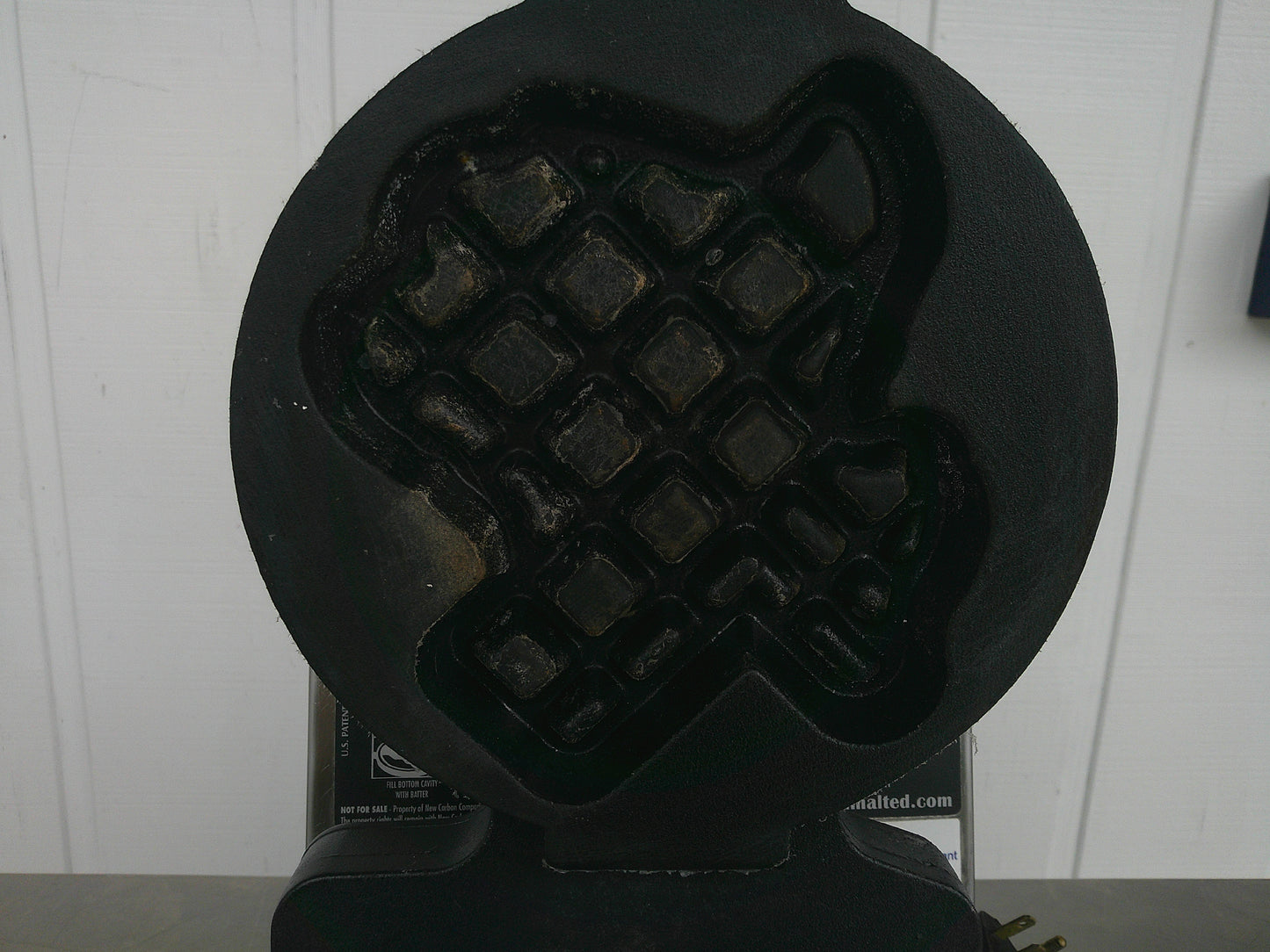 Carbon's Golden Malted RT-P, TEXAS-SHAPED BELGIAN Waffle Maker, TESTED, #9218