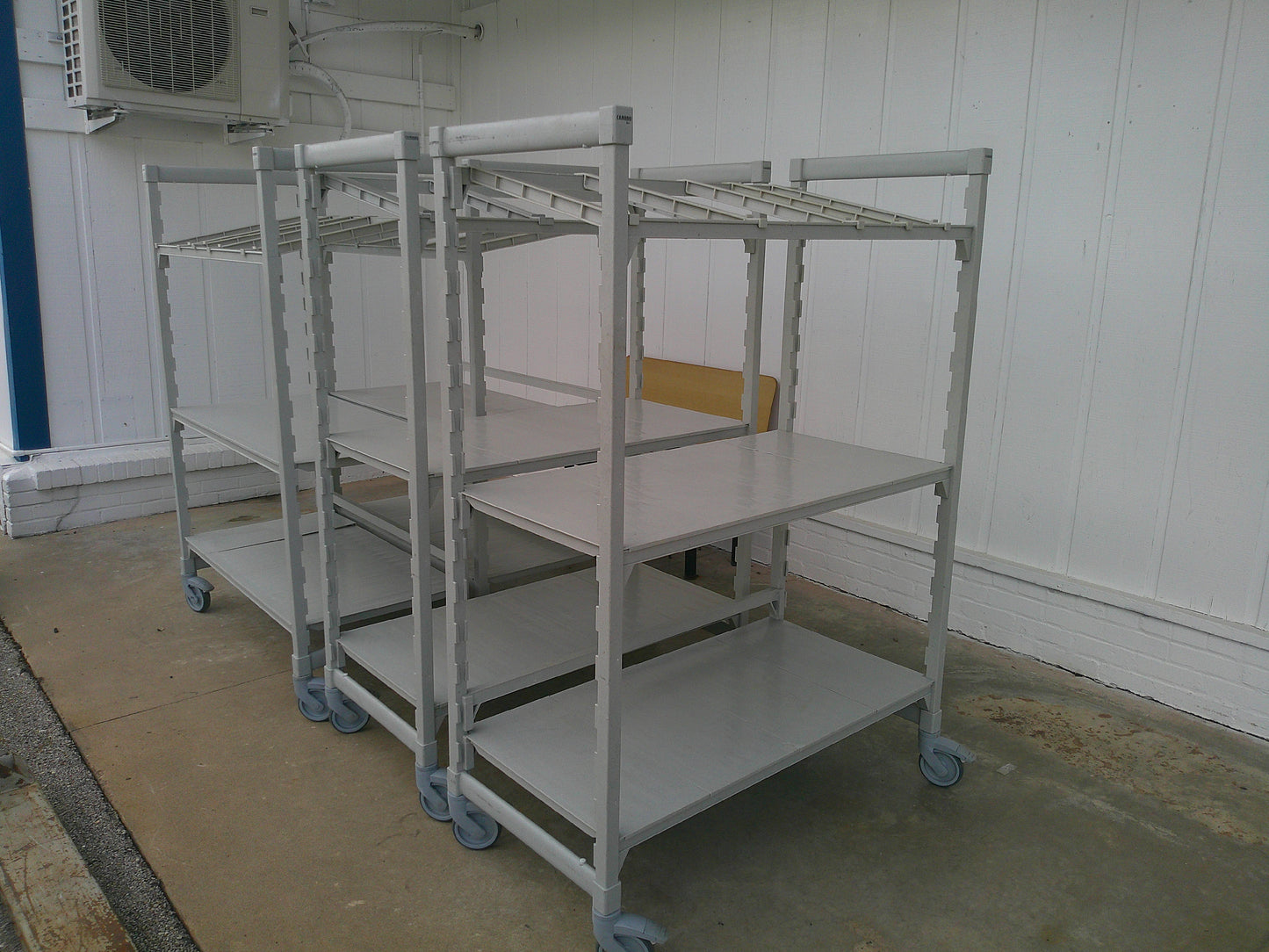 Cambro CPU244864S4480 Camshelving Premium Solid Shelving Unit w/ Casters, #9223