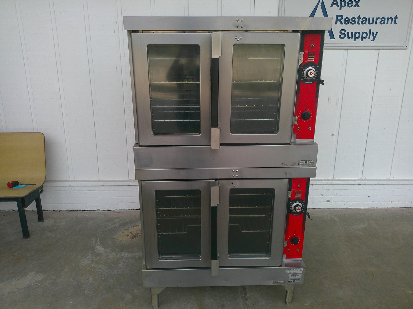 Vulcan VC44GD, Natural Gas Convection Oven, Double Stack, TESTED, #9254