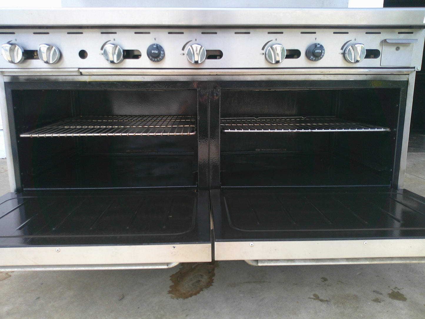 Stainless Steel, Natural Gas 2-Burner, 48" Griddle, Standard Oven Combo, TESTED, #9284