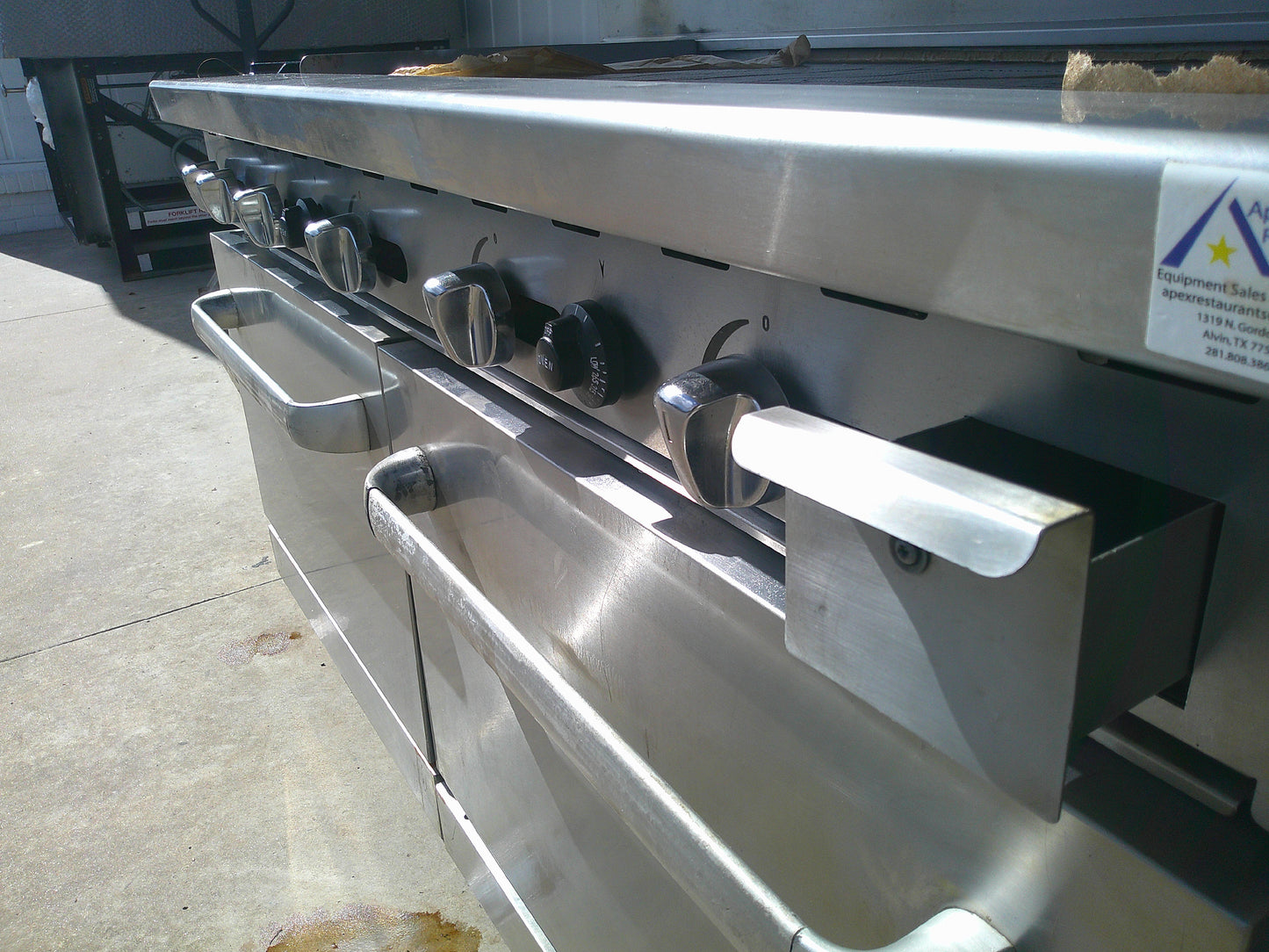 Stainless Steel, Natural Gas 2-Burner, 48" Griddle, Standard Oven Combo, TESTED, #9284