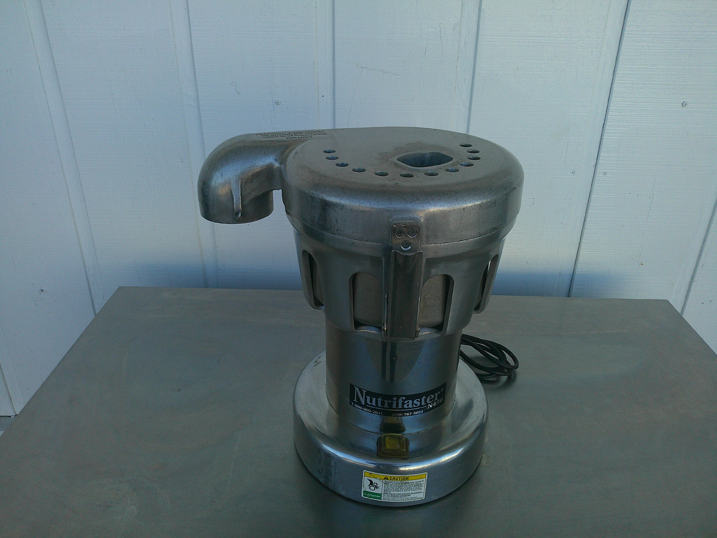 Nutrifaster N450, Stainless Steel Commercial Juice Extractor, TESTED, #9343c