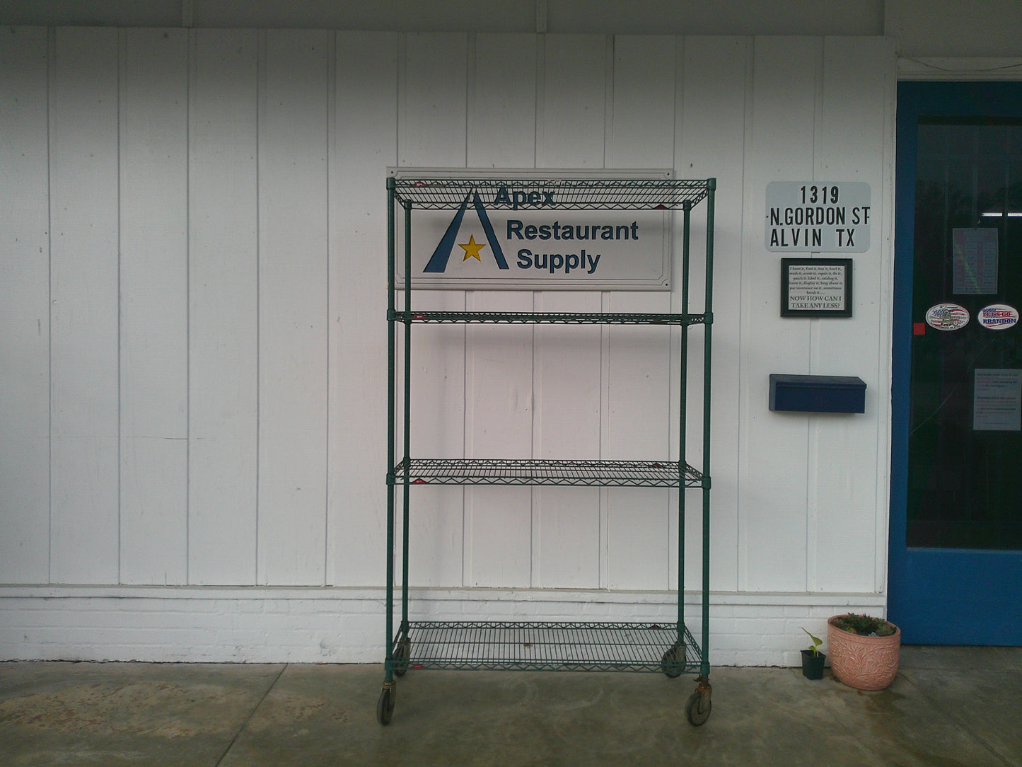 Metro Antimicrobial Mobile Wire Storage Rack with Four Adjustable Shelves, #9361c