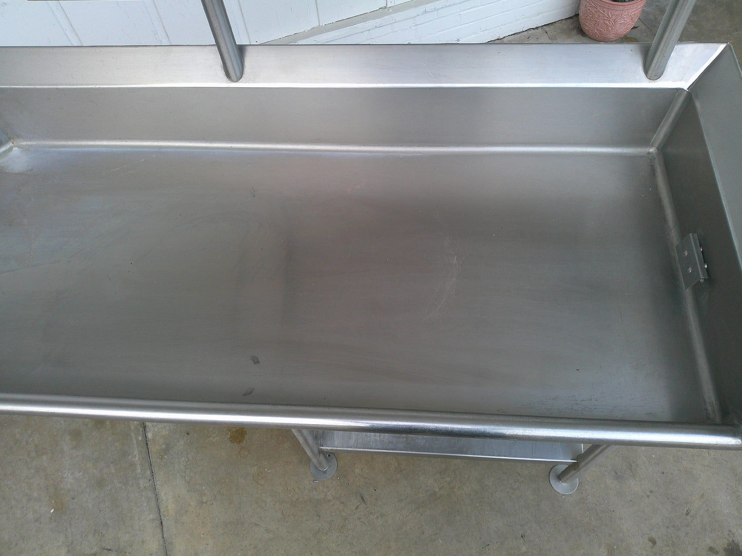 Stainless Steel Right-Side, Clean Dish Table w/ Shelf & Under Storage, #9355c