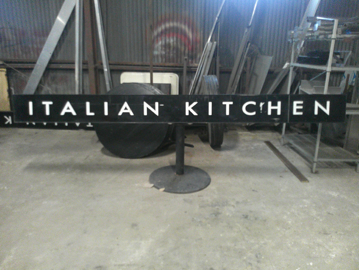 Italian Kitchen Outdoor Restaurant Lighting, 144" x 12", USED, #9462c