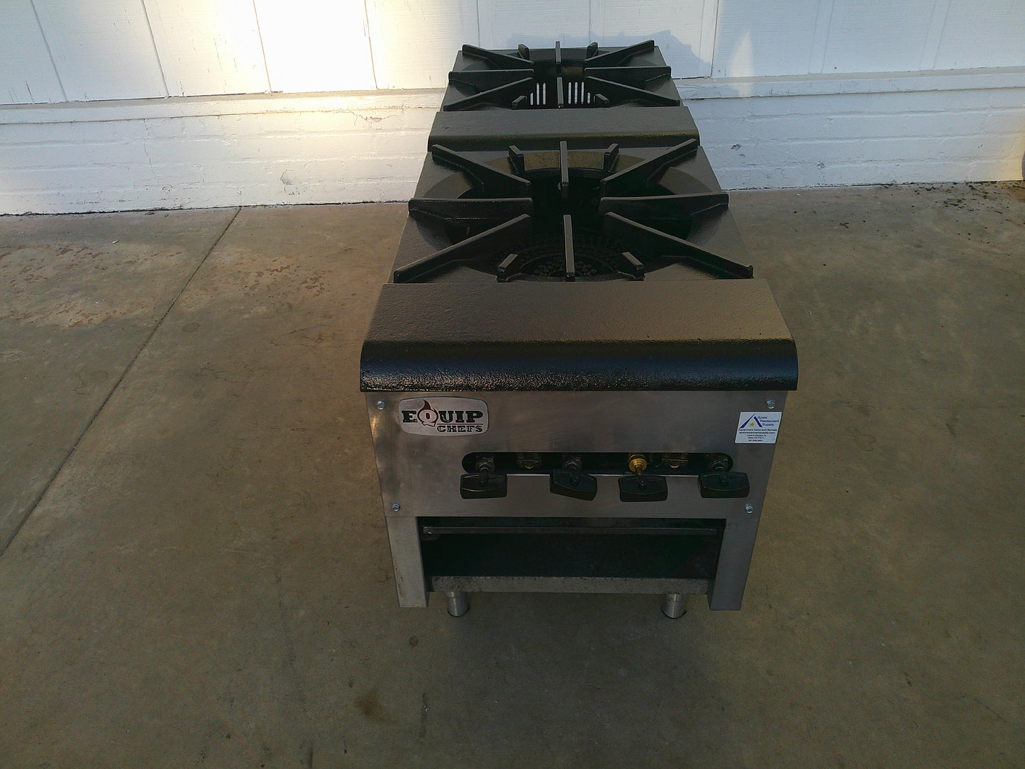 EquipChef Commercial 2-Burner Gas Stock Pot Range, NSF, TESTED, #8964