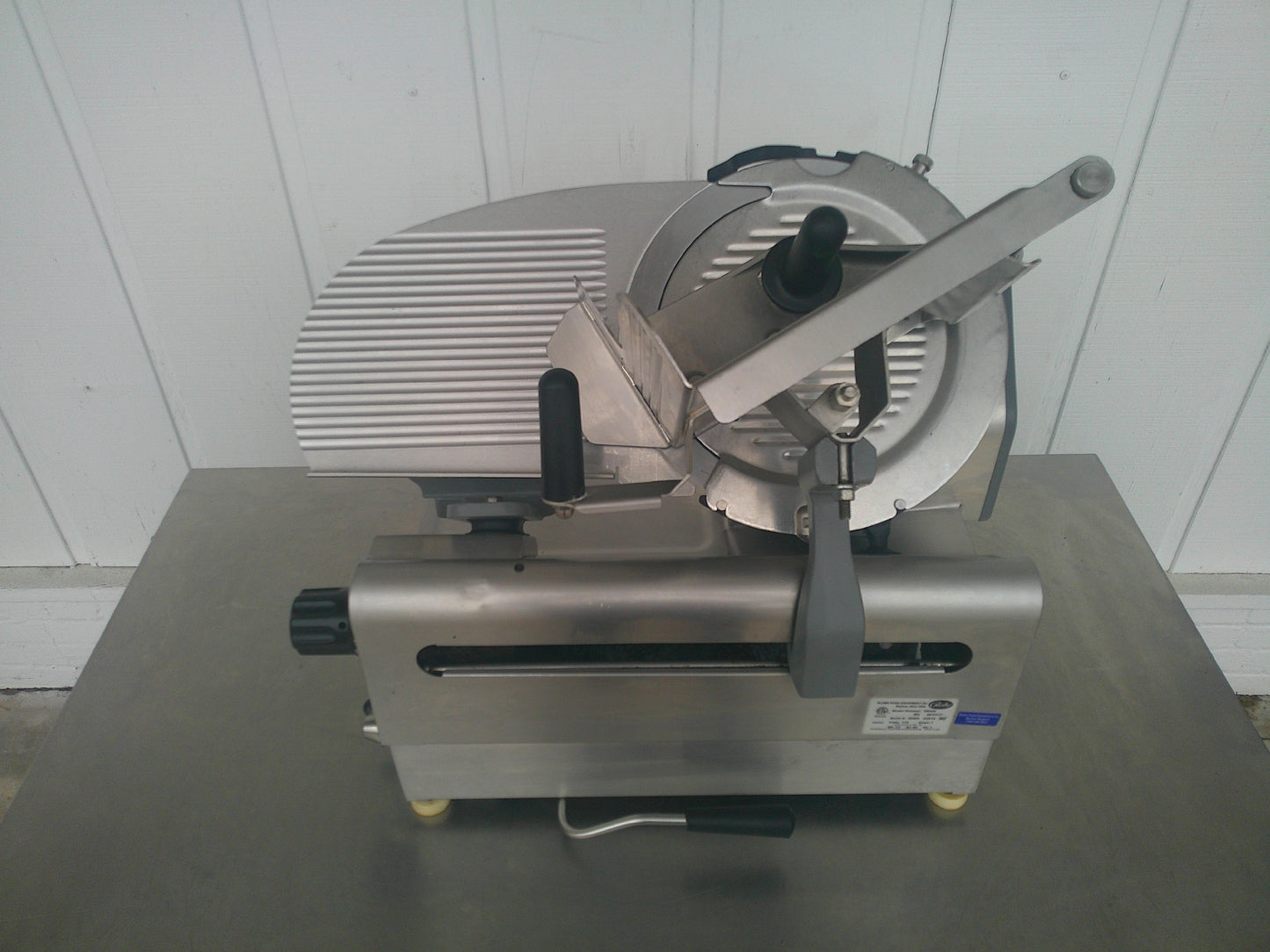 Globe 3850N, Heavy Duty Automatic 2-Speed Slicer, 13" Blade, TESTED, #9078